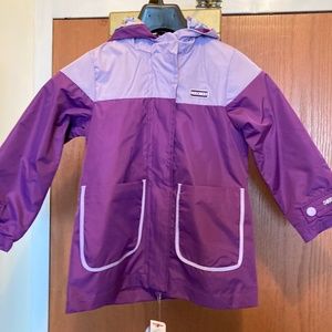 Brand new girl Sketchers rain jacket. NWT